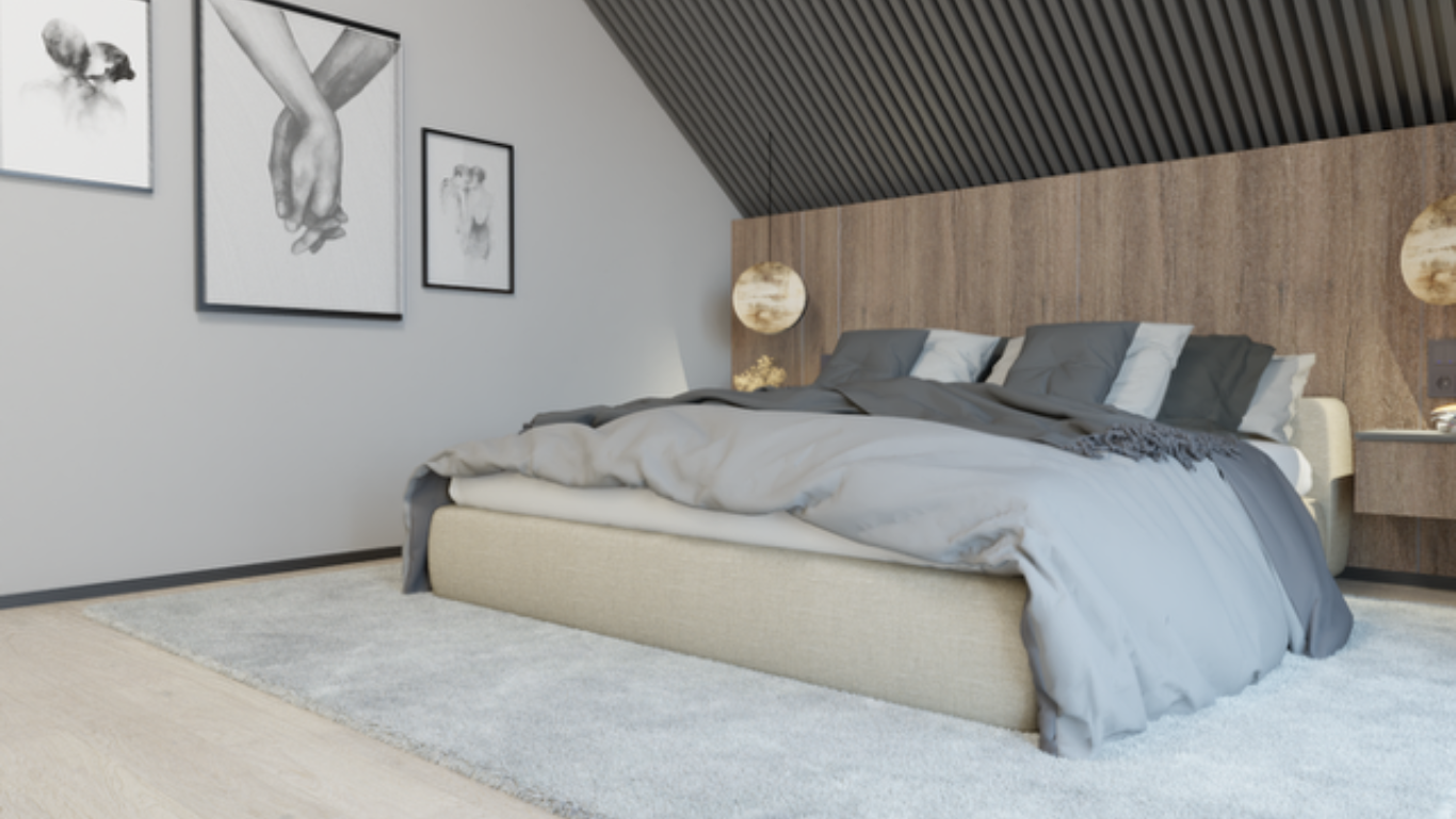 sypialnia modern loft